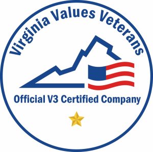 Virginia Values Veterans. Official V3 Certified Company